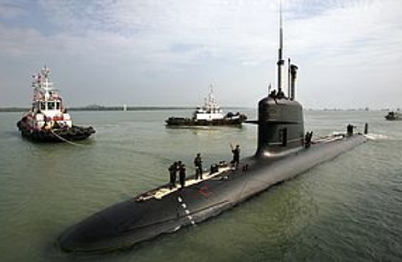 Submarine 311 (photo credit: REUTERS)
