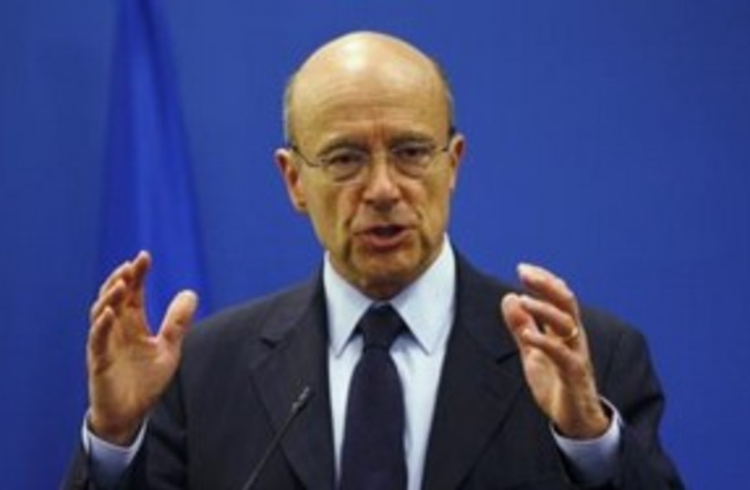 French Foreign Minister Alain Juppe 311 (R) (photo credit: REUTERS/Mohamad Torokman)
