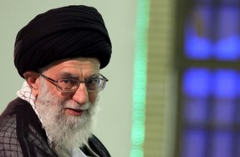 Iran's supreme leader Ayatollah Ali Khamenei 58 (R) (photo credit: Ho New / Reuters)
