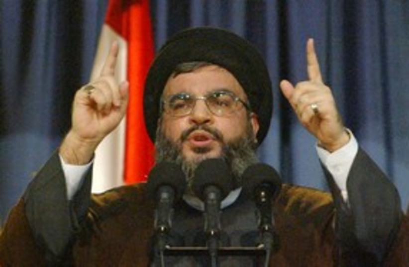 Hezbollah leader Hassan Nasrallah 311 (R) (photo credit: REUTERS)