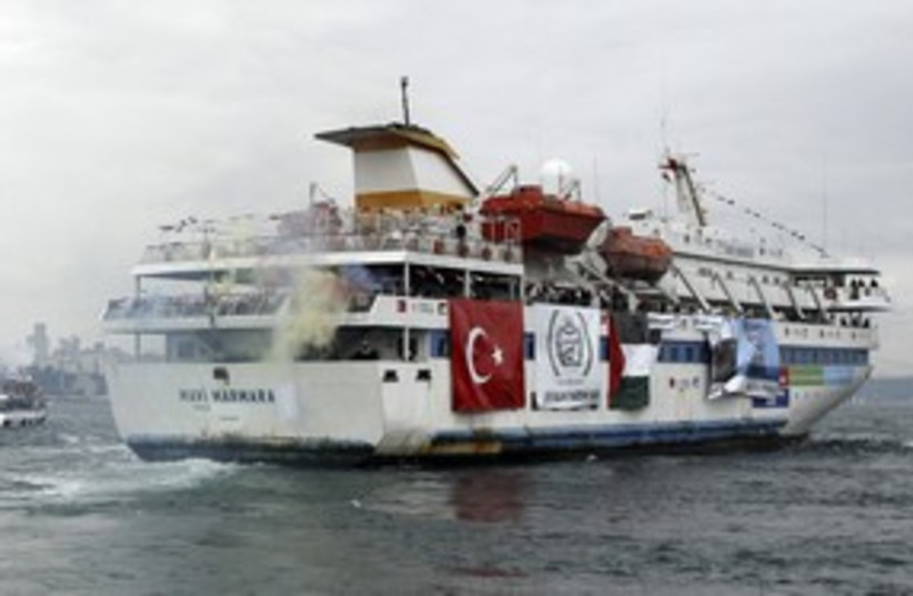 Mavi Marmara 311 (photo credit: Stringer Turkey / Reuters)