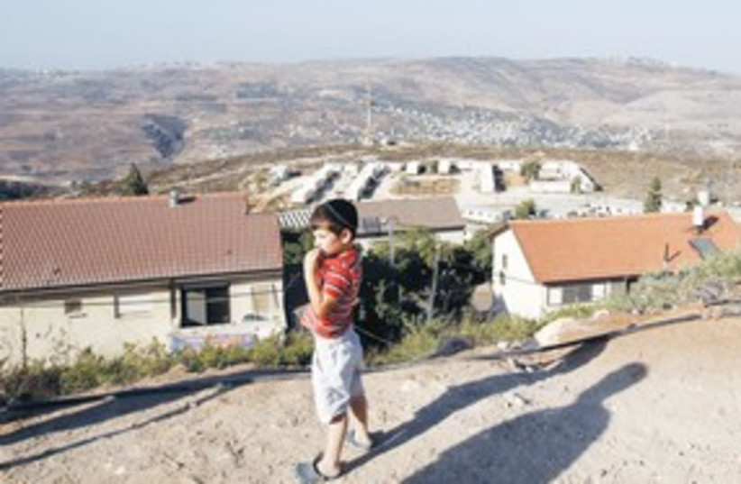 A boy in Yitzhar 311 (photo credit: (Reuters))