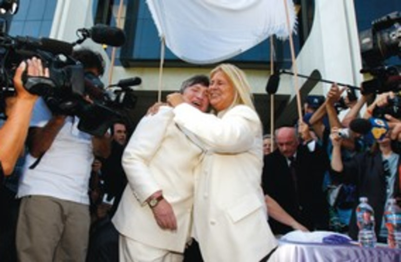 Gay marriage 311 (photo credit: REUTERS)