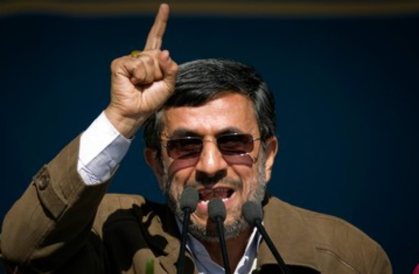Iranian President Ahmadinejad 390 (photo credit: REUTERS)