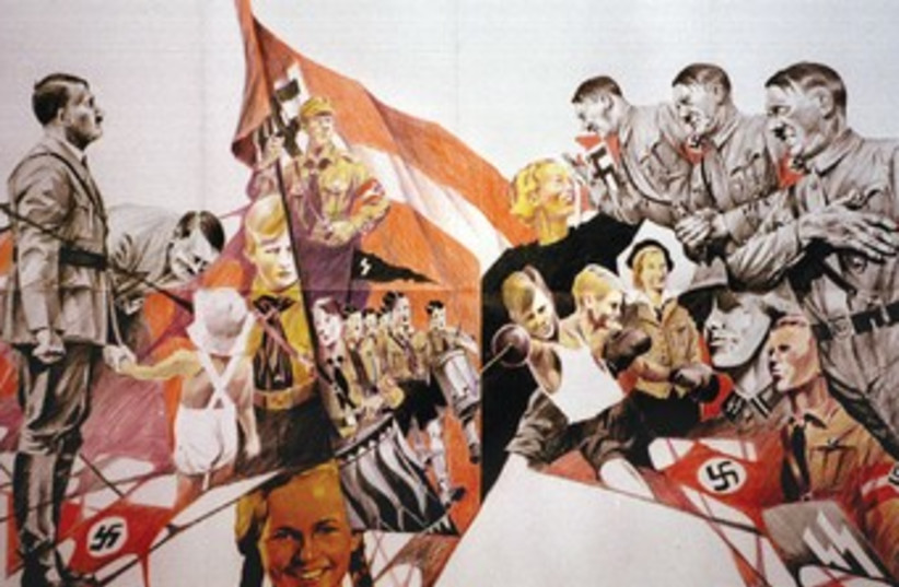 Nazi poster by Dieter Kalenbach 370 (photo credit: Reuters)
