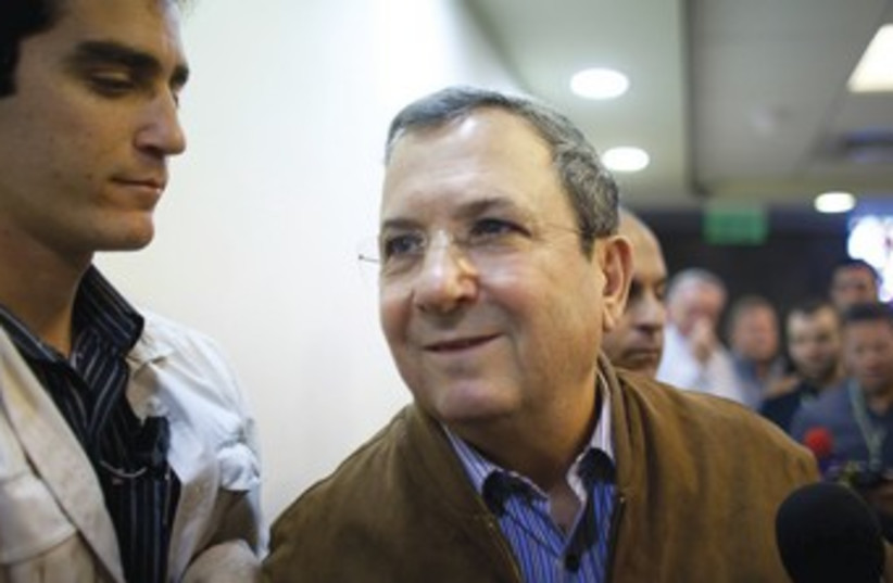 DEFENSE MINISTER Ehud Barak 370 (photo credit: REUTERS)