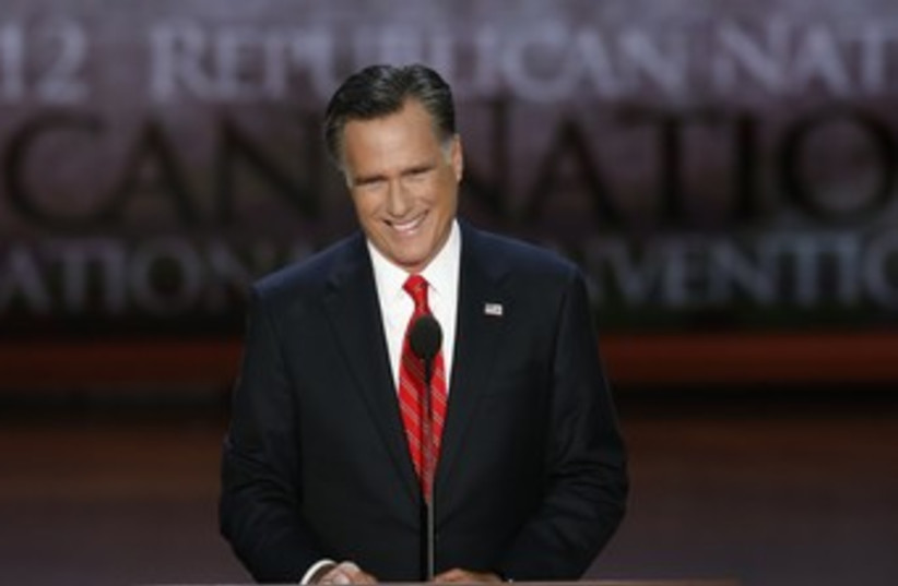 Romney accepts Republican nomination 370 (photo credit: REUTERS)