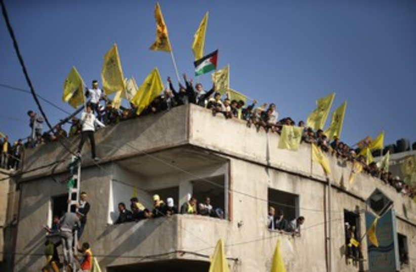 Fatah rally in Gaza City 370 (R) (photo credit: Suhaib Salem / Reuters)