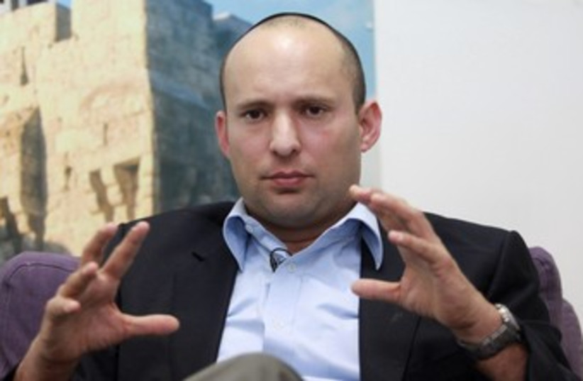 Bayit Yehudi leader Naftali Bennett 370 (photo credit: Marc Israel Sellem / The Jerusalem Post)