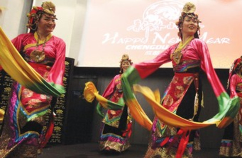 Chinese New Year in TA 370 (photo credit: Marc Israel Sellem/The Jerusalem Post)