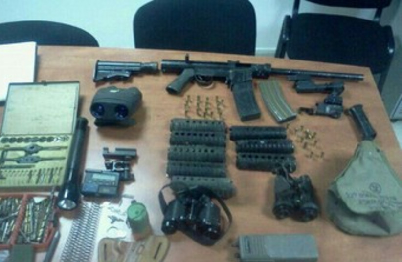 Weapons confiscated in Hebron 370 (photo credit: IDF Spokesman’s Office)