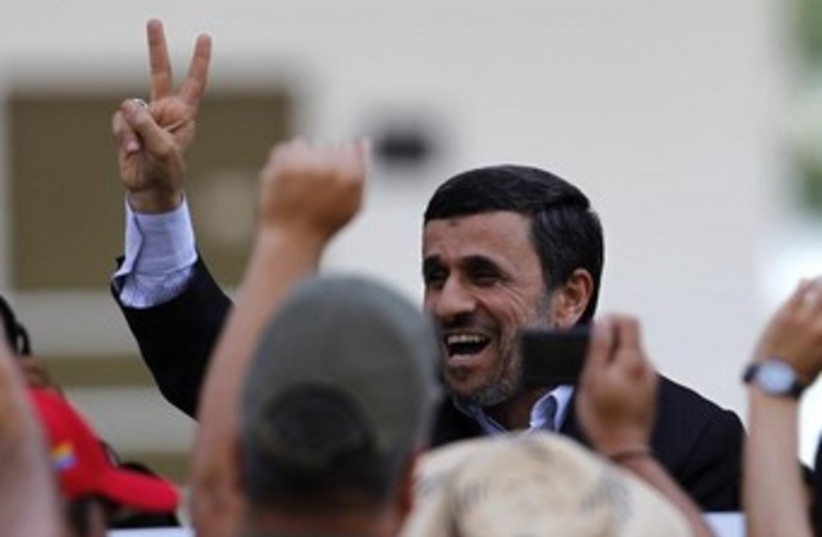 Iran's President Mahmoud Ahmadinejad (photo credit: REUTERS/Jorge Dan Lopez)