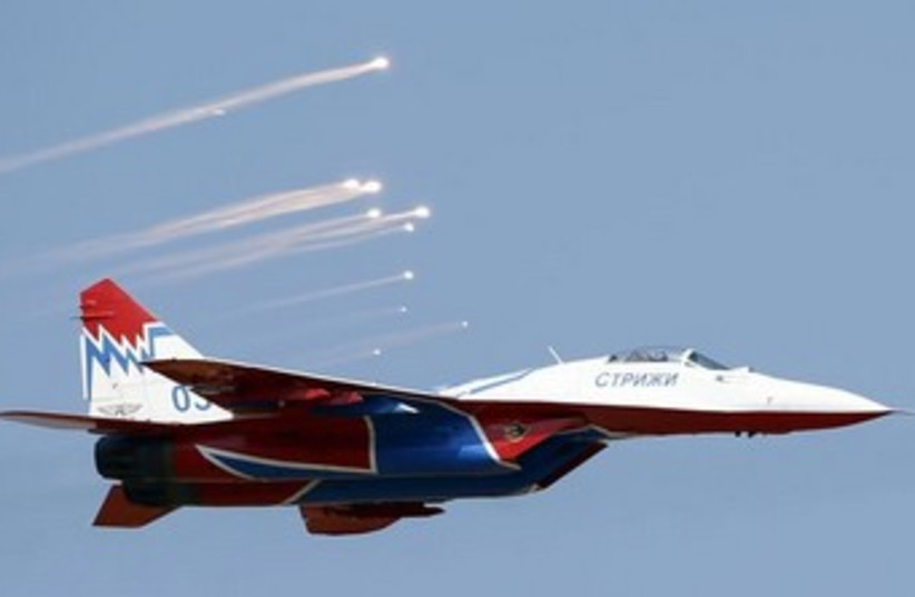 Russian MiG-29 fighter planes 370 (photo credit: REUTERS/Marko Djurica)