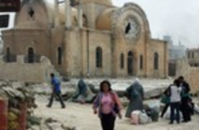 rubble in Qusair 150 (photo credit: REUTERS)