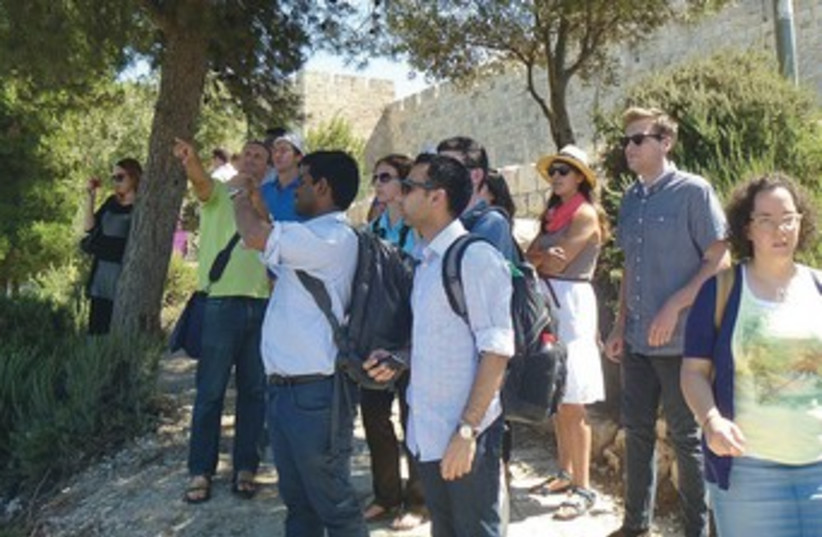 Students on ADL trip in Jerusalem 370 (photo credit: Courtesy ADL)