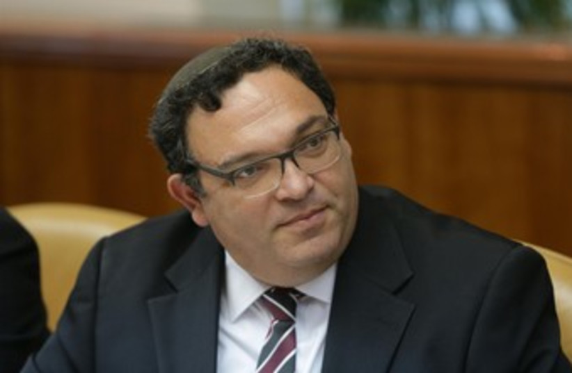 Shai Piron at the weekly cabinet meeting 370 (photo credit: Mark Neiman/GPO)