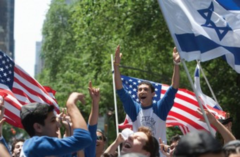 American Jews partcipate in the annual Israel Day Parade 370 (photo credit: REUTERS)