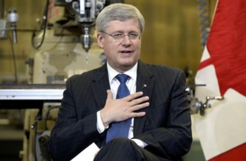 Canadian Prime Minister Stephen Harper 370 (photo credit: Reuters)