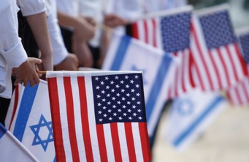 American, Israeli flags. (photo credit: REUTERS)