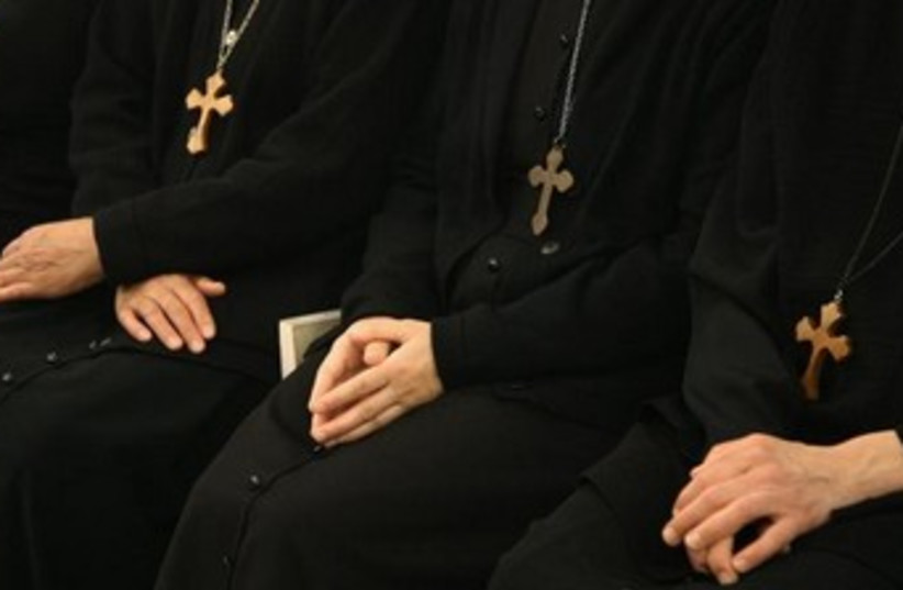 Orthodox Christian nuns in Damascus [Illustrative]. (photo credit: REUTERS)