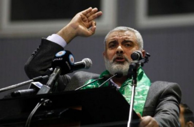 Hamas leader Ismail Haniyeh (photo credit: REUTERS)