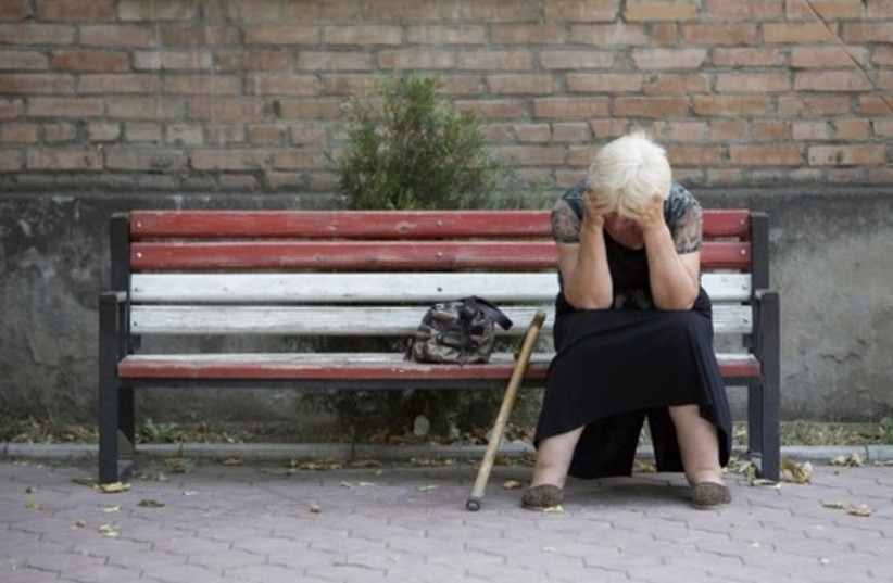 An elderly woman. [illustrative] (photo credit: REUTERS)