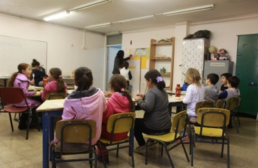 Classroom in Israel. [File] (photo credit: MARC ISRAEL SELLEM/THE JERUSALEM POST)