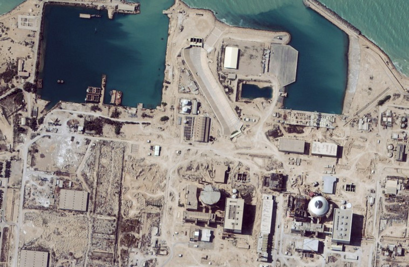 Satellite image shows a nuclear facility in Iran (photo credit: REUTERS)