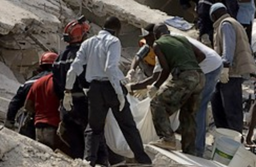 Haiti school collapse 248.88 (photo credit: AP)