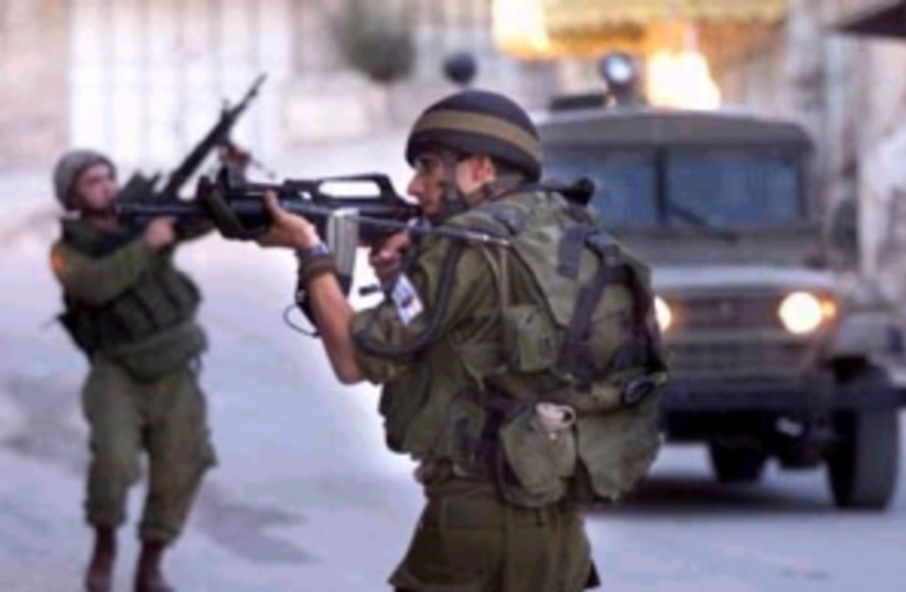IDF patrol Hebron298AP (photo credit: AP [file])