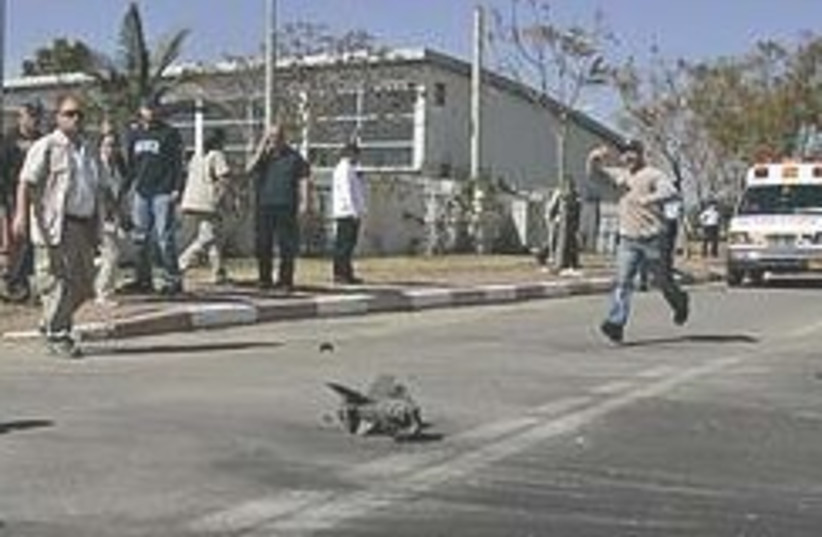 Kassam Sderot running 248.88 (photo credit: AP)