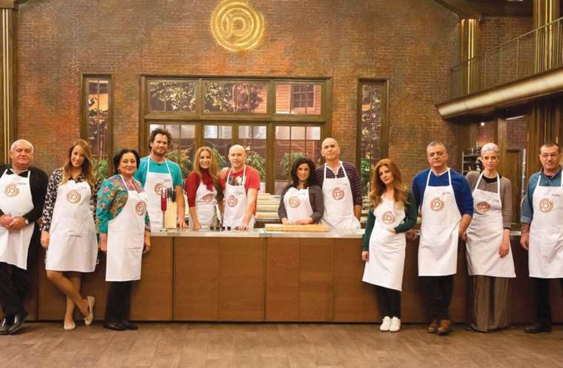 THE CONTESTANTS on the VIP season of ‘Master Chef’ this year pose in the show’s kitchen. (photo credit: FACEBOOK)