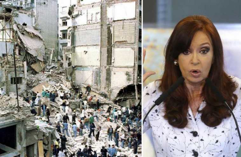 Argentina's President Cristina Fernandez de Kirchner is suspected of covering up Iran's role in the AMIA bombing of 1994 (photo credit: REUTERS)