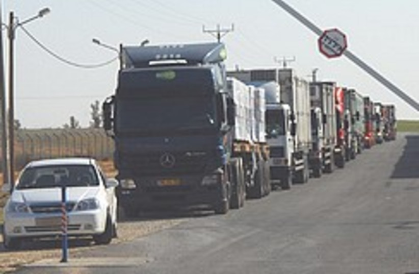 gaza trucks cool 248.88 (photo credit: IDF)