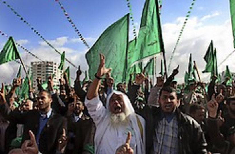 Gaza hamas rally 248.88 ap (photo credit: AP [file])