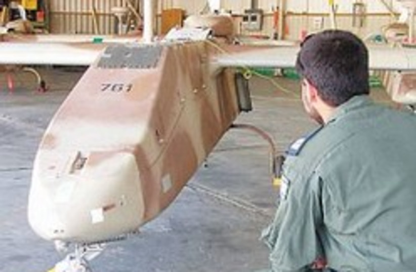 Searcher UAV unmanned IAF 248 88 (photo credit: Yaakov Katz [file])