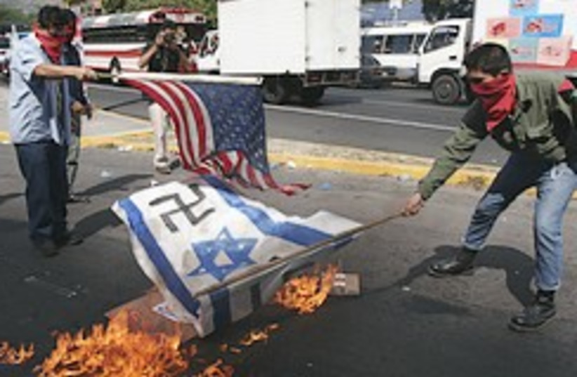 anti-Israel protest San Salvador 248.88 (photo credit: AP)