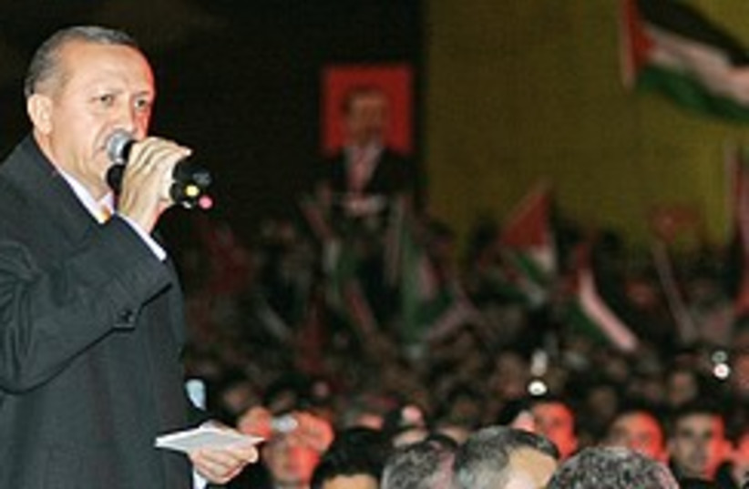 erdogan speaks to crowd 248.88 (photo credit: AP)