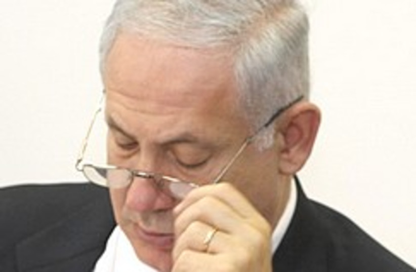 Netanyahu under pressure 248.88 (photo credit: Ariel Jerozolimski)