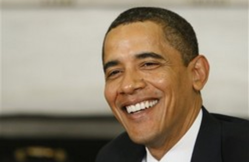 obama smiles at bibi 248 88 ap (photo credit: AP)