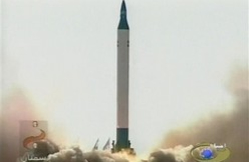 iran missile (photo credit: AP)
