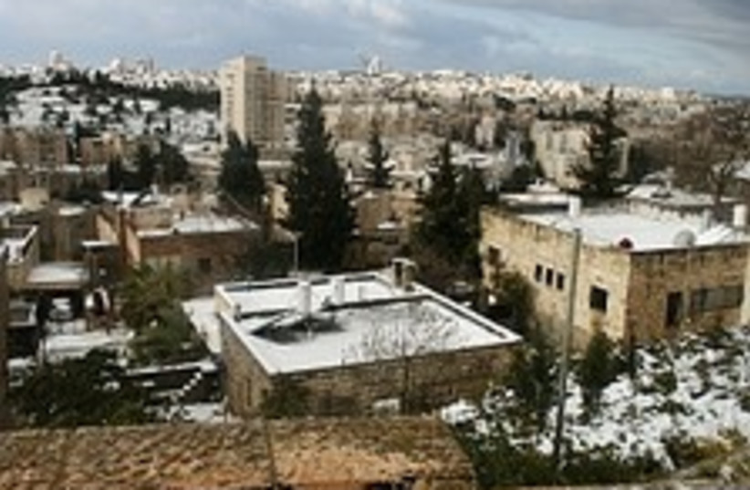 snow in jerusalem 224.88 (photo credit: Daniel Baron)
