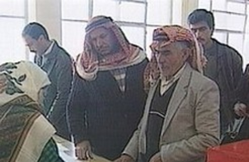 East Jerusalem Arabs vote (photo credit: Channel 1 [file])
