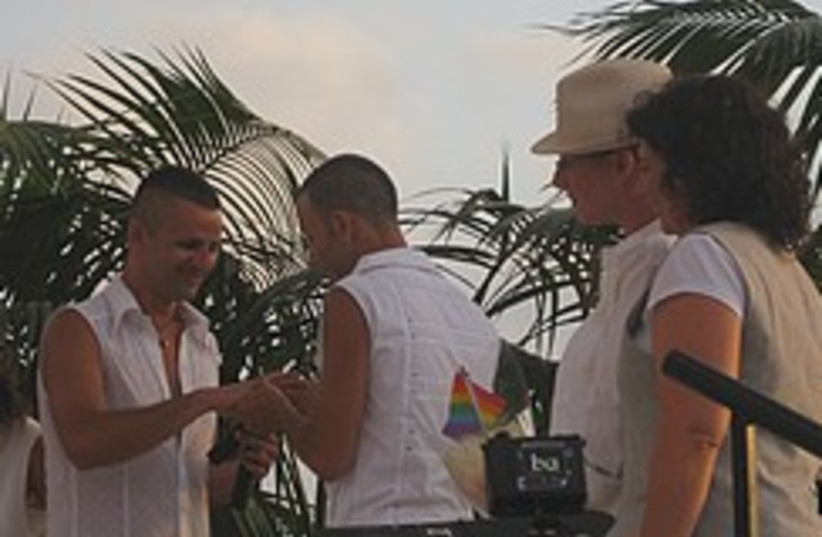 Gay wedding 248.88 (photo credit: Ricky Ben-David )