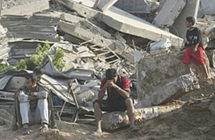Gaza smuggling tunnel rubble 248.88 (photo credit: )