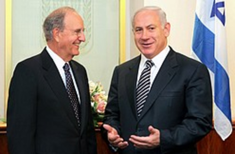 mitchell and netanyahu 248.88 (photo credit: )