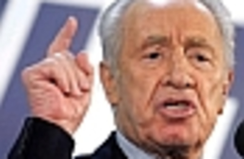 peres waiving finger 88 (photo credit: )