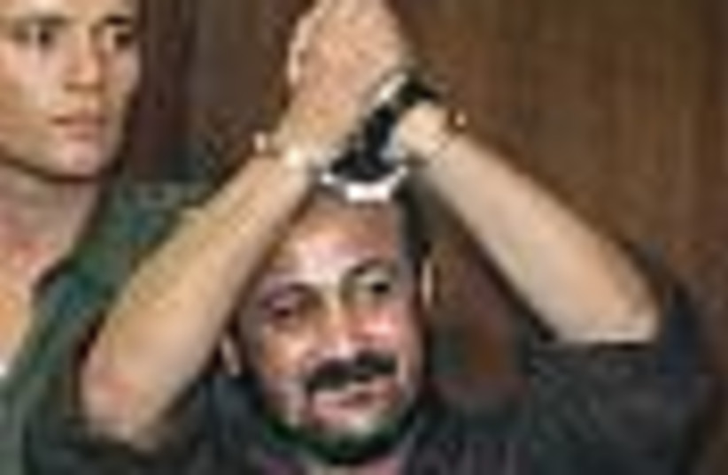 barghouti in handcuffs88 (photo credit: )