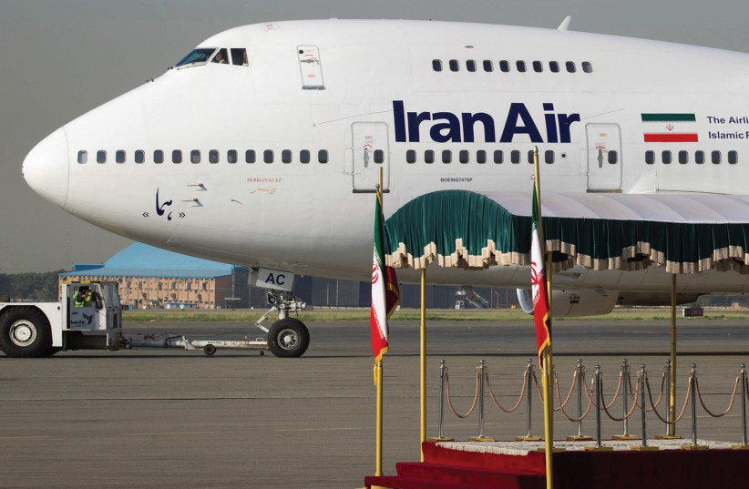 AN IRAN AIR Boeing 747 (photo credit: REUTERS)