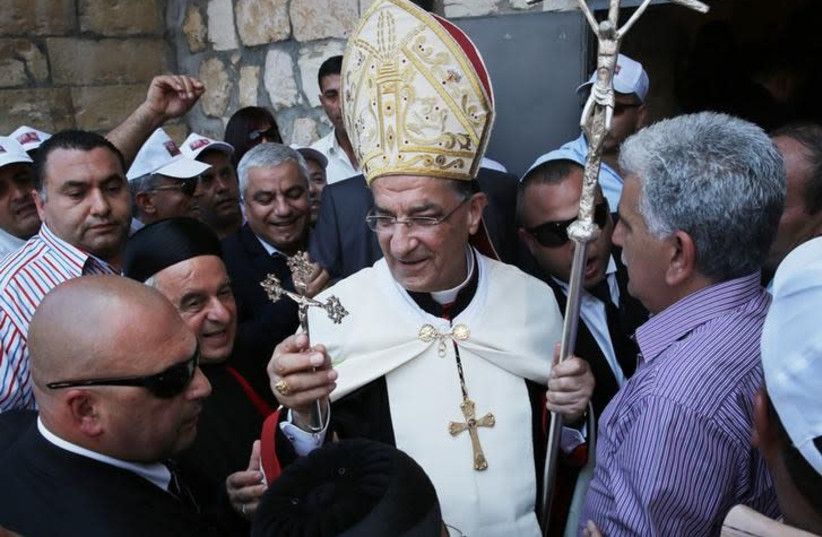 Maronite Patriarch Beshara al-Rai (photo credit: FINBARR O'REILLY / REUTERS)
